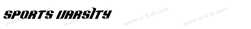 SPORTS VARSITY字体转换